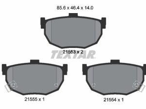 Set placute frana TEXTAR 2155301 – KIA | AutoRival