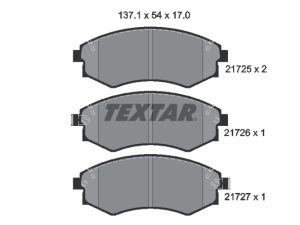 Set placute frana TEXTAR 2172501 – KIA | AutoRival