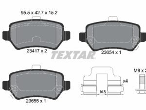 Set placute frana TEXTAR 2341703 – KIA | AutoRival