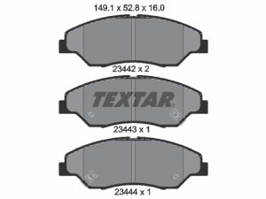 Set placute frana TEXTAR 2344201 – KIA | AutoRival