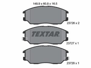 Set placute frana TEXTAR 2372601 – KIA | AutoRival