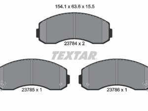 Set placute frana TEXTAR 2378401 – KIA | AutoRival