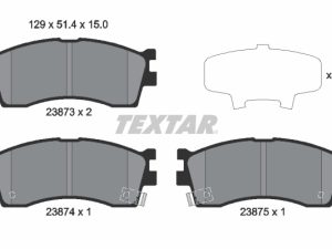 Set placute frana TEXTAR 2387301 – KIA | AutoRival