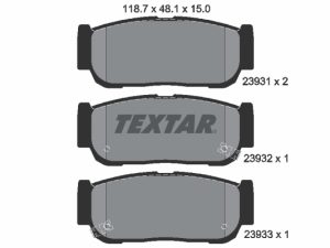 Set placute frana TEXTAR 2393101 – KIA | AutoRival