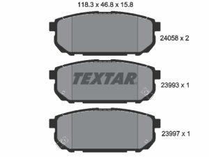 Set placute frana TEXTAR 2405801 – KIA | AutoRival