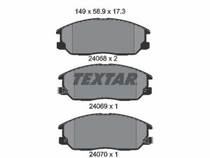 Set placute frana TEXTAR 2406801 – KIA | AutoRival