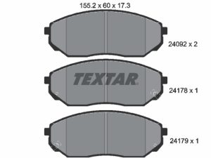 Set placute frana TEXTAR 2409201 – KIA | AutoRival