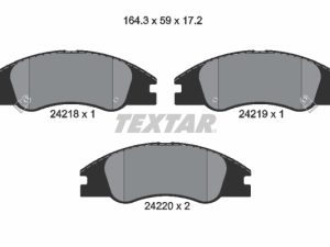 Set placute frana TEXTAR 2421801 – KIA | AutoRival