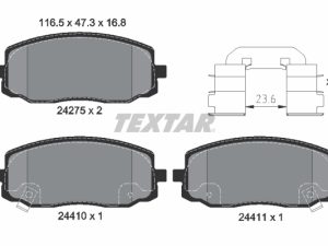 Set placute frana TEXTAR 2427501 – KIA | AutoRival