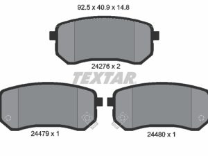 Set placute frana TEXTAR 2427601 – KIA | AutoRival
