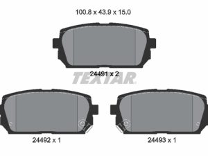 Set placute frana TEXTAR 2449101 – KIA | AutoRival
