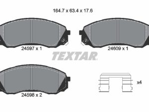 Set placute frana TEXTAR 2459701 – KIA | AutoRival