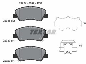 Set placute frana TEXTAR 2534801 – KIA | AutoRival