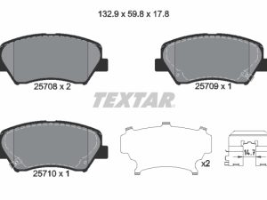 Set placute frana TEXTAR 2570801 – KIA | AutoRival