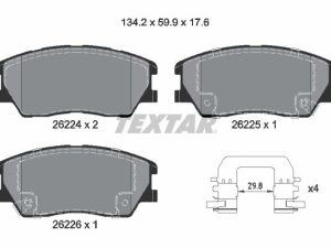 Set placute frana TEXTAR 2622401 – KIA | AutoRival