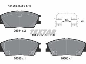 Set placute frana TEXTAR 2638401 – KIA | AutoRival