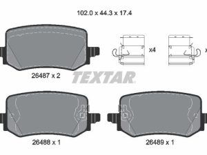 Set placute frana TEXTAR 2648701 – KIA | AutoRival