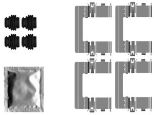 Set accesorii placute frana TEXTAR 82564400 – KIA | AutoRival