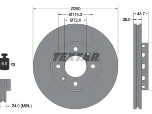 Disc frana TEXTAR 92131700 – KIA | AutoRival