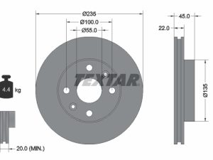 Disc frana TEXTAR 92134200 – KIA | AutoRival