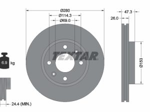 Disc frana TEXTAR 92136600 – KIA | AutoRival