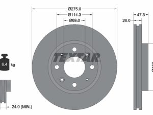 Disc frana TEXTAR 92136700 – KIA | AutoRival