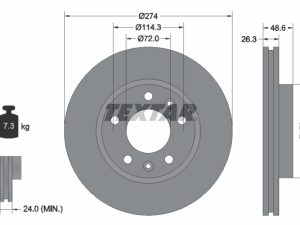Disc frana TEXTAR 92146900 – KIA | AutoRival