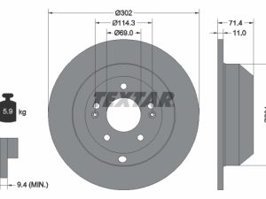 Disc frana TEXTAR 92223403 – KIA | AutoRival