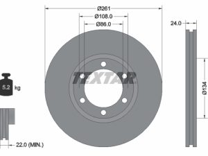 Disc frana TEXTAR 92234700 – KIA | AutoRival