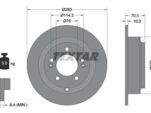 Disc frana TEXTAR 92244403 – KIA | AutoRival