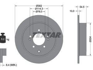 Disc frana TEXTAR 92293303 – KIA | AutoRival