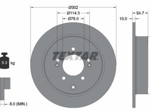 Disc frana TEXTAR 92294903 – KIA | AutoRival