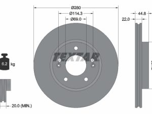 Disc frana TEXTAR 92314703 – KIA | AutoRival