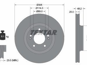 Disc frana TEXTAR 92333203 – KIA | AutoRival