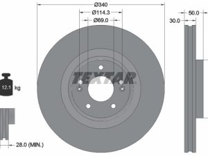 Disc frana TEXTAR 92342803 – KIA | AutoRival