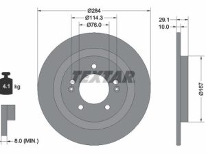 Disc frana TEXTAR 92352503 – KIA | AutoRival
