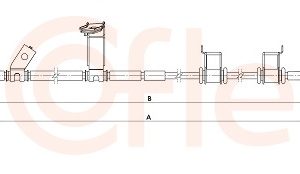 Cablu frana de parcare COFLE 1.KI003 – KIA | AutoRival