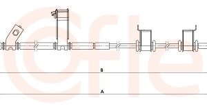 Cablu frana de parcare COFLE 1.KI004 – KIA | AutoRival
