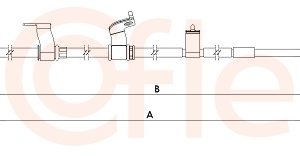 Cablu frana de parcare COFLE 1.KI012 – KIA | AutoRival