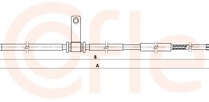Cablu frana de parcare COFLE 17.6008 – KIA | AutoRival