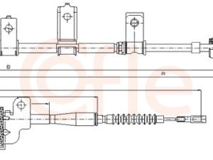Cablu frana de parcare COFLE 17.6020 – KIA | AutoRival