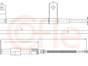 Cablu frana de parcare COFLE 17.6023 – KIA | AutoRival