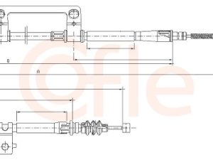 Cablu frana de parcare COFLE 17.6029 – KIA | AutoRival