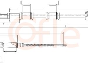 Cablu frana de parcare COFLE 17.6035 – KIA | AutoRival