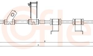 Cablu frana de parcare COFLE 17.6036 – KIA | AutoRival