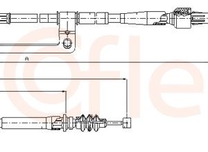 Cablu frana de parcare COFLE 17.6040 – KIA | AutoRival