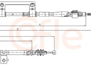 Cablu frana de parcare COFLE 17.6041 – KIA | AutoRival