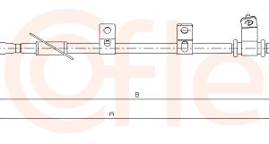 Cablu frana de parcare COFLE 17.6049 – KIA | AutoRival
