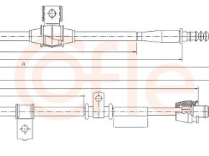 Cablu frana de parcare COFLE 17.6050 – KIA | AutoRival