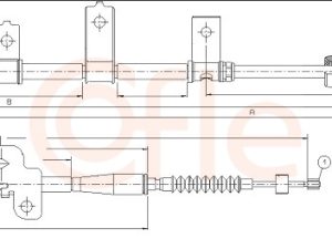 Cablu frana de parcare COFLE 17.6060 – KIA | AutoRival